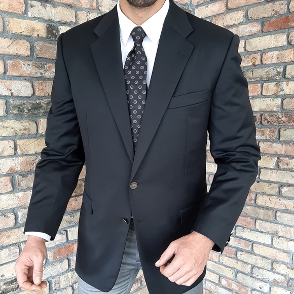 Hickey Freeman Other - Hickey Freeman Wool Cashmere Blazer Brass Button